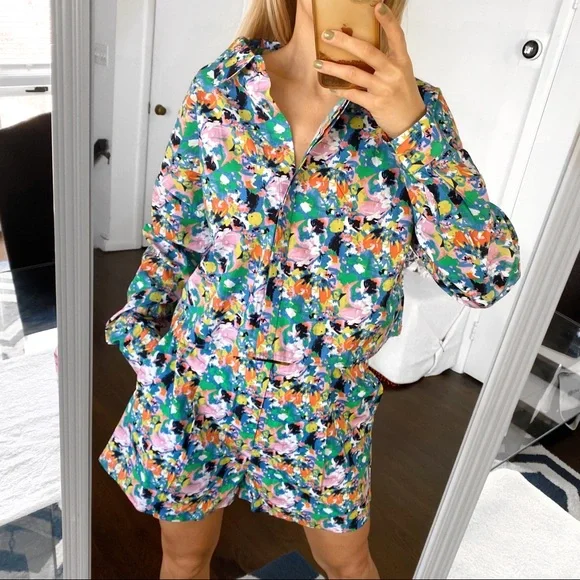 💐 WALTER BAKER MATCHING SET: MARCIA SHORT + THEA TOP IN FIESTA FLORAL (no belt) - Picture 6 of 16